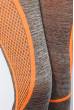 Лосины спортивные женские 19PL104-2 серо-оранжевый