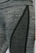 Лосины спортивные женские 19PL104-2 серо-черный