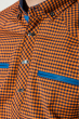 Рубашка мужская мелкая клетка  50PD0042 оранжевая клетка