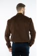 Рубашка мужская с принтом  204P0463 коричневый