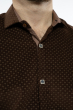 Рубашка мужская с принтом  204P0463 коричневый