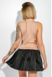 Платье женское с вырезами по бокам 74PD134 телесно-черный