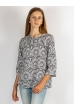 Блуза женская 257P218 бело-черный