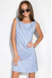 Платье 120P378 бело-голубой