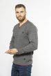Стильный мужской пуловер 85F190 серый