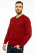 Стильный мужской пуловер 85F190 вишневый