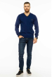 Стильный мужской пуловер 85F190 синий