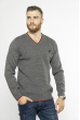 Стильный мужской пуловер 85F190 серый