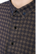 Рубашка мужская 511F004-3 сиренево-бежевый