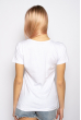 Стильная футболка с фламинго 600F017 белый