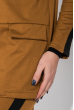 Костюм женский (брюки, пиджак) с контрастной полосой 72PD203 терракотово-черный