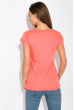 Принтованная женская футболка 147P016-13 коралловый