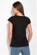 Принтованная женская футболка 147P016-13 черный