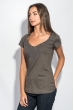 Футболка женская цветочная окантовка 984K002 серый
