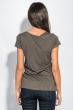 Футболка женская цветочная окантовка 984K002 серый