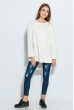 Туника женская свободная, нежный оттенок 955K001 молочный Туника женская свободная, нежный оттенок 955K001 молочный