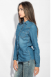 Рубашка женская джинсовая тонкая 248F004 светло-синий