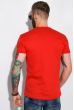 Хлопковая футболка прямого покроя 134P008 красный