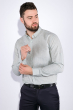 Рубашка мужская, однотонная 511F010-1 оливковый