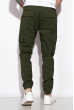 Стильные брюки с манжетами 120PMH006 хаки