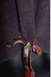 Свитер женский с завязками 120PFA023128 серый