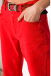 Джинсы женские в стиле Casual 148P296 красный