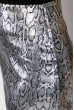 Юбка женская со змеиным принтом 19PL168 серебристый принт