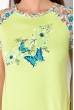 Пижама женская с принтом бабочки 107P2 салатовый