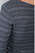 Платье женское повседневное 388F002 серо-черный
