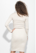 Платье женское приталенный силуэт, круглый вырез 359F005 светло-бежевый