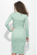 Платье женское приталенный силуэт, круглый вырез 359F005 оливковый