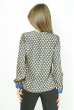Блуза женская с принтом 118P336-1 бежево-синий