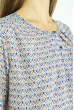 Блуза женская с принтом 118P336-1 лилово-синий