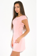 Платье на шнуровке по бокам 83P1238 розовый