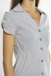 Рубашка-туника 118Р276-1 бело-серый