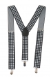 Подтяжки мужские с узором 23P030 бело-черный