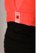 Платье женское с боковой драпировкой 81P91056 черно-красный
