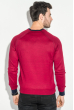 Пуловер мужской с нашивкой 50PD470 красно-черный