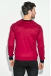 Пуловер мужской с нашивкой 50PD470 красно-черный