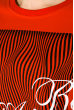 Свитшот женский, круглый вырез, с текстом 32P043 красный