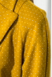 Кардиган женский принтованый на пуговицах с петлями 64PD230 желтый горох