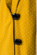 Кардиган женский принтованый на пуговицах с петлями 64PD230 желтый горох