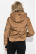 Куртка женская с нашивками 154V001 бежевый