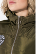 Куртка женская с нашивками 154V001 хаки