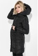 Пальто женское с капюшоном 154V002 черный Пальто женское с капюшоном 154V002 черный