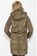 Пальто женское с капюшоном 154V002 хаки