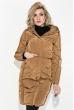 Пальто женское с капюшоном 154V002 горчичный Пальто женское с капюшоном 154V002 горчичный