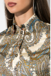Рубашка женская с принтом Вензеля  81P0093 кремовый , вензеля