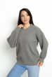 Пуловер женский 777A024-1 серый