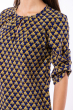 Легкая женская блуза 118P129-4 бежево-синий